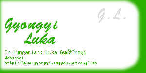 gyongyi luka business card